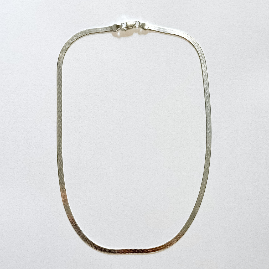 Choker Laminada em Prata 925