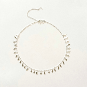 Choker Losangos Suspensos em Prata 925