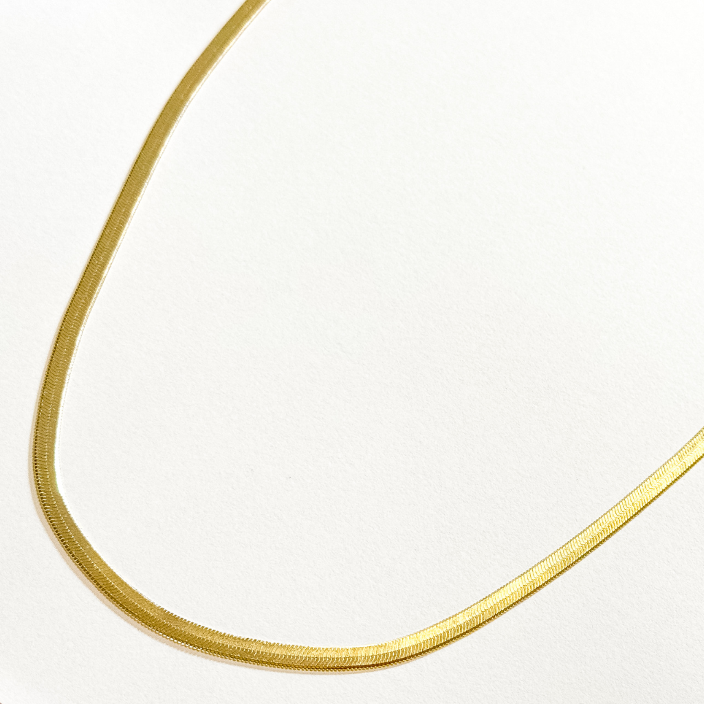 Colar Laminado Semi Joia Dourada