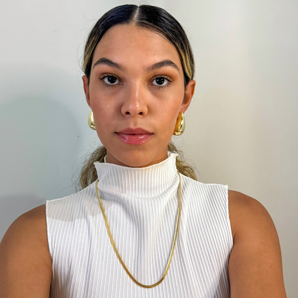 Colar Laminado Semi Joia Dourada