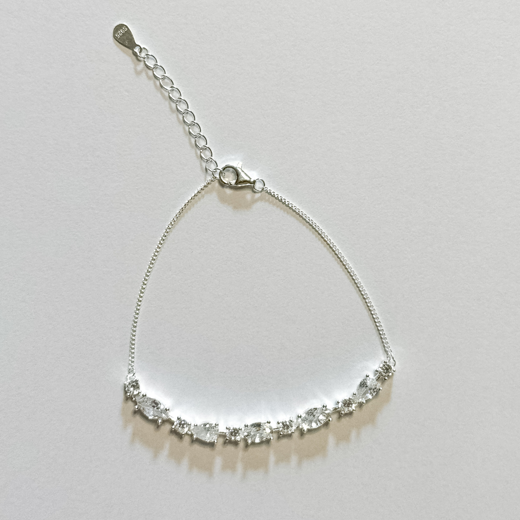 Pulseira Formas com Zircônia em Prata 925